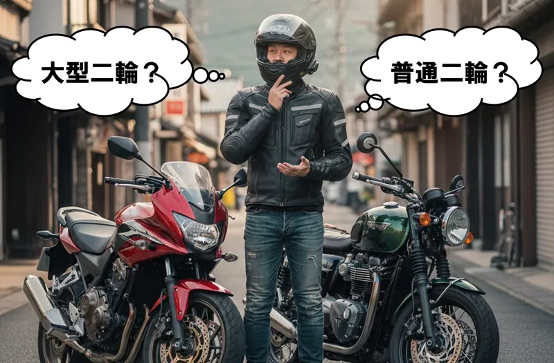 普通二輪免許と大型二輪免許　江南自動車学校